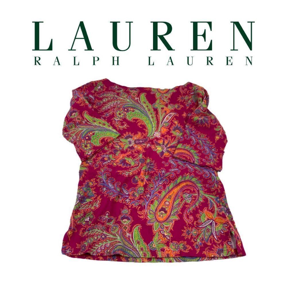 Lauren Ralph Lauren Multi-Color Top. Sz SP